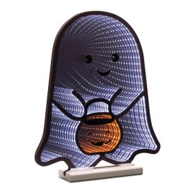 Ghost w/Candy Bucket Ekkolight 16"H Acrylic UL Plug