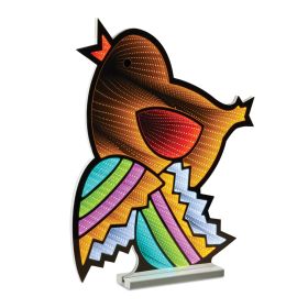 Chick w/Easter Egg Ekkolight 23.5"H Acrylic UL Plug