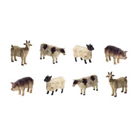 Sheep/Pig/Cow/Goat (Set of 8)