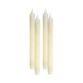Taper Candle 10"H (Set of 4) Plastic/Wax