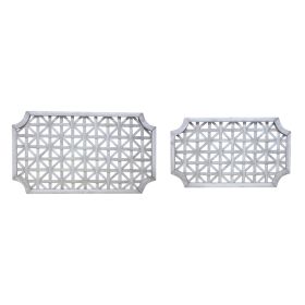 Wall Hanging (Set of 2) 27.25"L x 16"H, 33.25"L x 18.75"H Wood