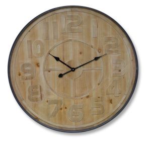 Wall Clock 31.5" Elegance Rustic Charm