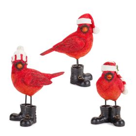 Cardinal (Set of 3) 5.5"H, 6"H, 6.5"H Resin