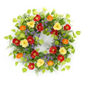 Mixed Poppy Wreath