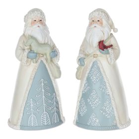 Santa (Set of 2) 10.5"H Resin