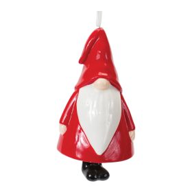 Gnome Ornament (Set of 12) 4.5"H Ceramic