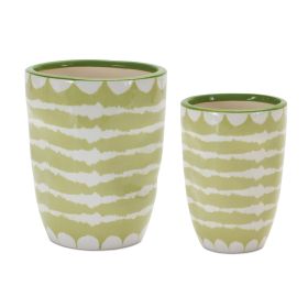 Pot (Set of 6) 3"D x 4.25"H, 4"D x 5"H Dolomite