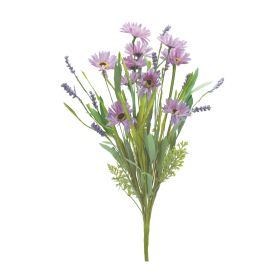 Mixed Daisy Bush (Set of 6) 20"H Polyester