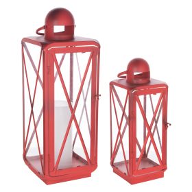 Lantern (Set of 2) 16.75"H, 23"H Metal