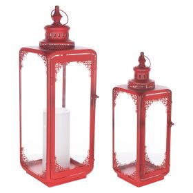 Lantern (Set of 2) 18"H, 24"H Metal