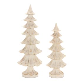 Tree (Set of 2) 11"H, 14.5"H Resin