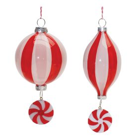 Ornament (Set of 12) 6"H, 6.5"H Glass