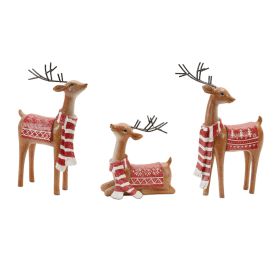 Deer (Set of 3) 5"H, 8.5"H Resin