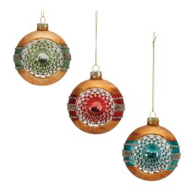 Reflector Ornament (Set of 12) 4"H Glass