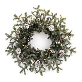 Pine Wreath 27"D Plastic