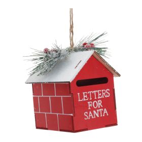 Mailbox Ornament (Set of 2) 5.5"H Metal