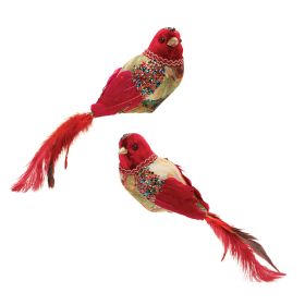 Bird (Set of 4) 13.25"L x 5"H Foam/Fabric