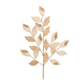 Beaded Leaf Spray (Set of 6) 28"H Polyester