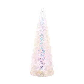 LED Tree 13.5"H Plastic 3 AA Batteries Not Included 6 Hr Timer