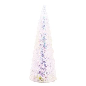 LED Tree 17.5"H Plastic 3 AA Batteries Not Included 6 Hr Timer