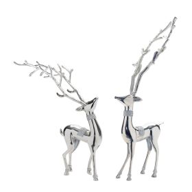 Deer (Set of 2) 23"H, 32.5"H Aluminum