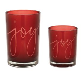 Candle Holder (Set of 2) 4.5"H, 7"H Glass