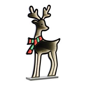 Deer w/Scarf Ekkolight 33"H Acrylic UL Plug