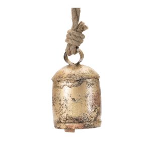 Bell (Set of 8) 4.5"H Iron/Jute