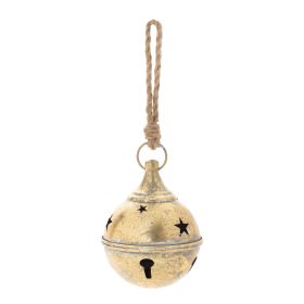 Bell (Set of 4) 7.75"H Metal/Rope