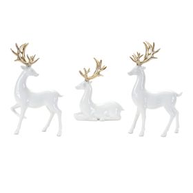 Deer (Set of 3) 8.5"H, 12"H, 12.5"H Resin