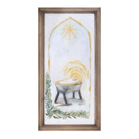 Manger Frame 12"L x 23.5"H Wood/MDF/Paper