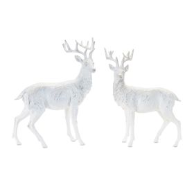 Deer (Set of 2) 13"L x 17"H Resin