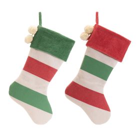 Stocking (Set of 2) 19"H Wool/Acrylic