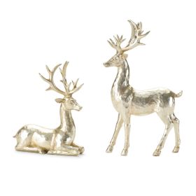 Deer (Set of 4) 8.5"H, 12"H Resin