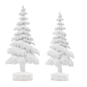 Tree (Set of 2) 18.5"H, 22"H Resin