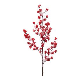 Snowy Berry Spray (Set of 4) 26.5"H Styrofoam/Plastic