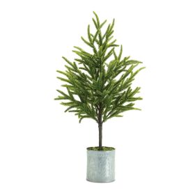 Potted Mini Tree (Set of 2) 23"H Plastic