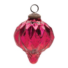 Ornament (Set of 6) 4.5"H Glass