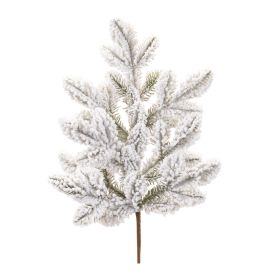 Flocked Pine Spray (Set of 6) 24"H Plastic
