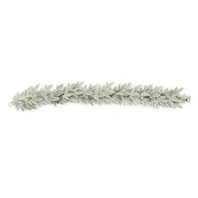 Flocked Pine Garland 72"L Plastic