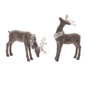 Deer (Set of 2) 7.5"H, 13"H Resin