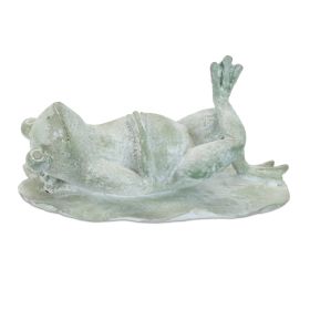 Frog Relaxing (Set of 4) 9.5"L x 4.75"H Resin