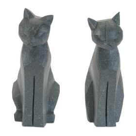 Cat (Set of 4) 12"H Resin