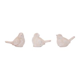 Bird (Set of 6) 4"H Resin