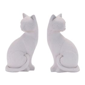 Cat Bookends (Set of 4) 5.5"H Resin