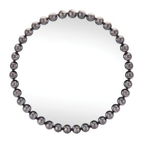 Wall Mirror 23.5"D Iron/Glass