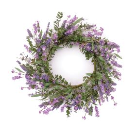 Mixed Lavender Wreath 20"D Polyester