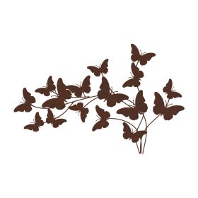 Butterfly Wall Art 28.75"L x 18"H Metal
