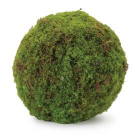 Moss Orb (Set of 2) 8.5"D Plastic/Polyester