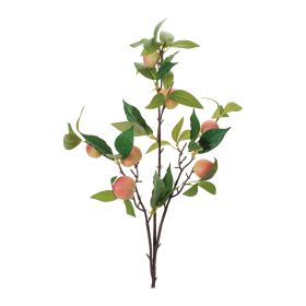 Peach Branch (Set of 6) 34.5"H Polyester/Plastic
